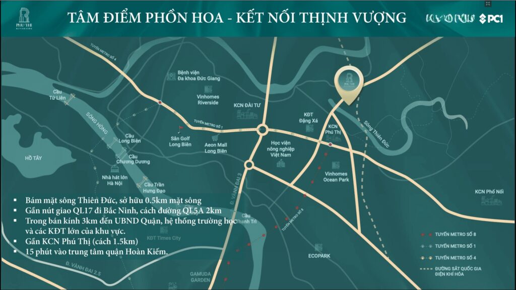 vị trí phú thị riverside gia lâm